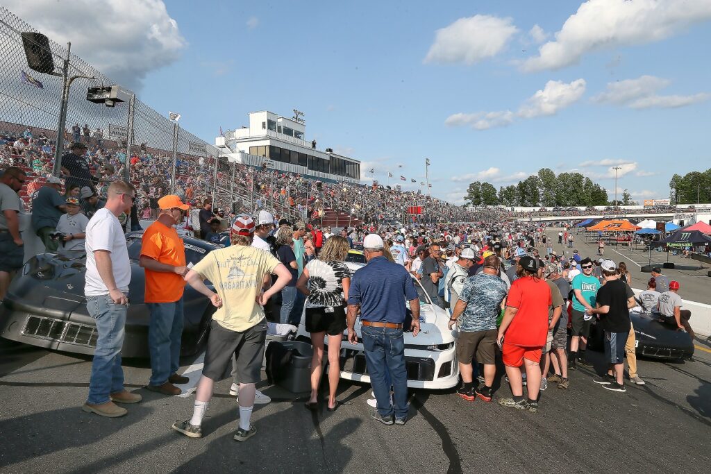 People Gather at South Boston Speedway