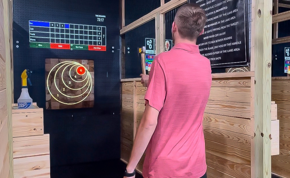 Axe Throwing at World of Sports