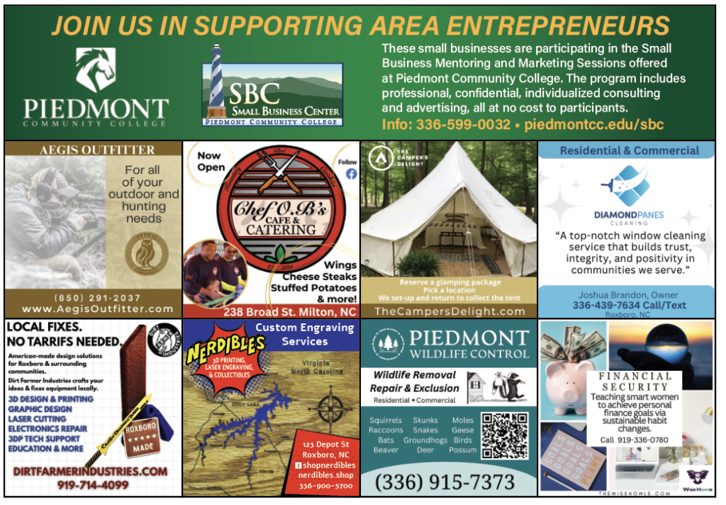 Mission Possible Community Collaboration with Piedmont Community College, NCVA Media, and Area Small Businesses